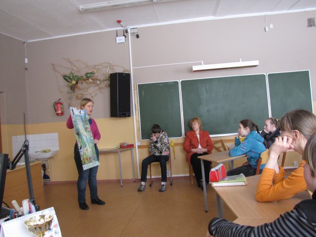 2013.02.22. Lecture and wetland games in Smarde primary school. Photo: I.Lazda.