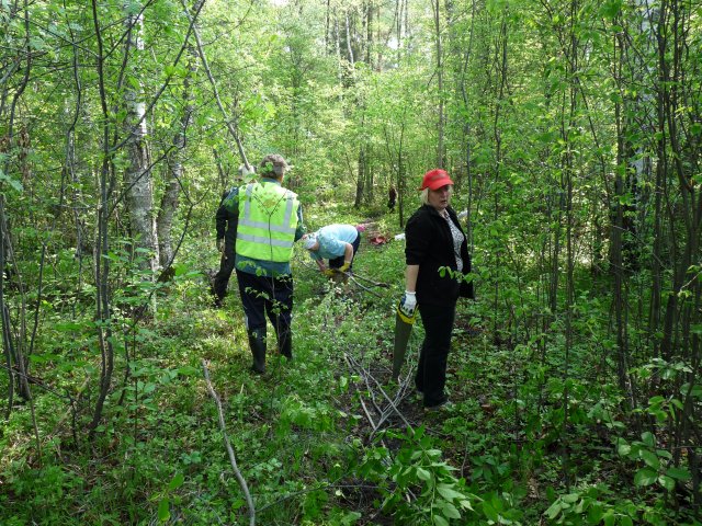 2013.05.18. Joint work in the trails of Smarde forest. Photo: K.Lapins.